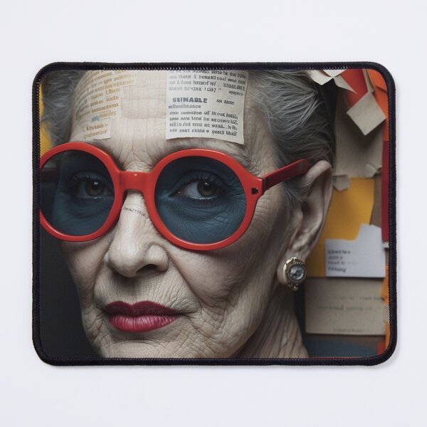 Item preview, Iris Apfel Utilize torn paper fragments designed and sold by SimplifyCD.