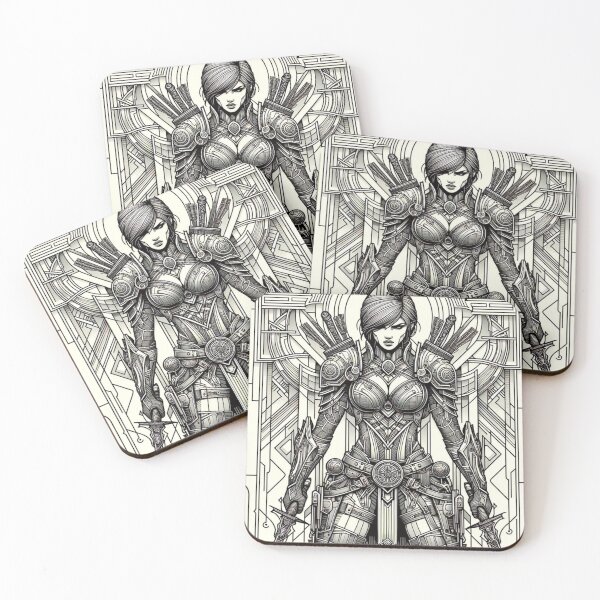 Item preview, Elegant Art Deco Inspired Woman Sticker – Vintage Style, Intricate Lines, and Graceful Beauty for Laptops, Planners, and Gifts designed and sold by AlphaPODMonkey.