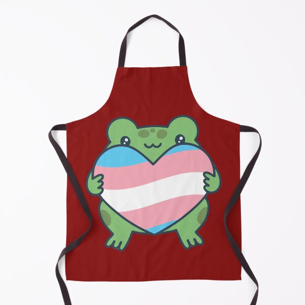 Item preview, Cute Frog holding a heart with Transgender Pride Flag Colors , Trans Pride Design designed and sold by Travelslightly.