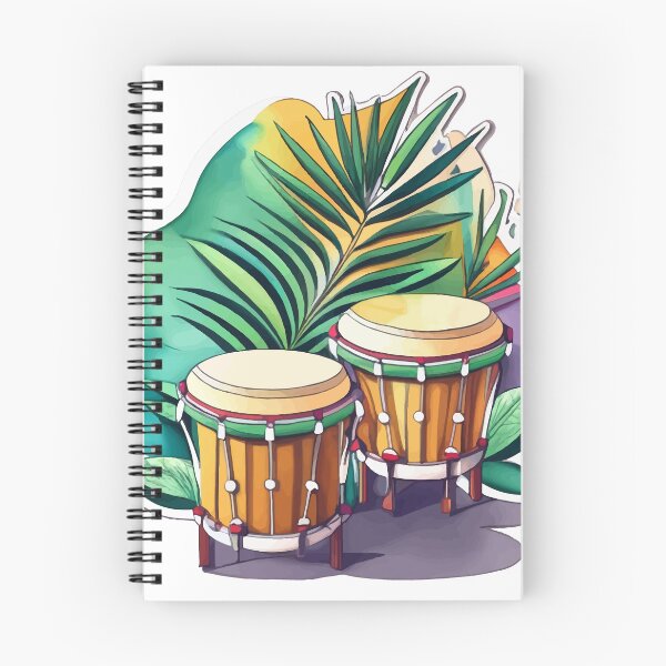 Item preview, Tropical Bongos Watercolor designed and sold by NiftyWrx.