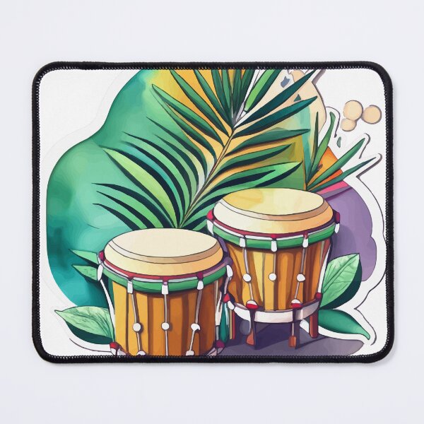 Item preview, Tropical Bongos Watercolor designed and sold by NiftyWrx.