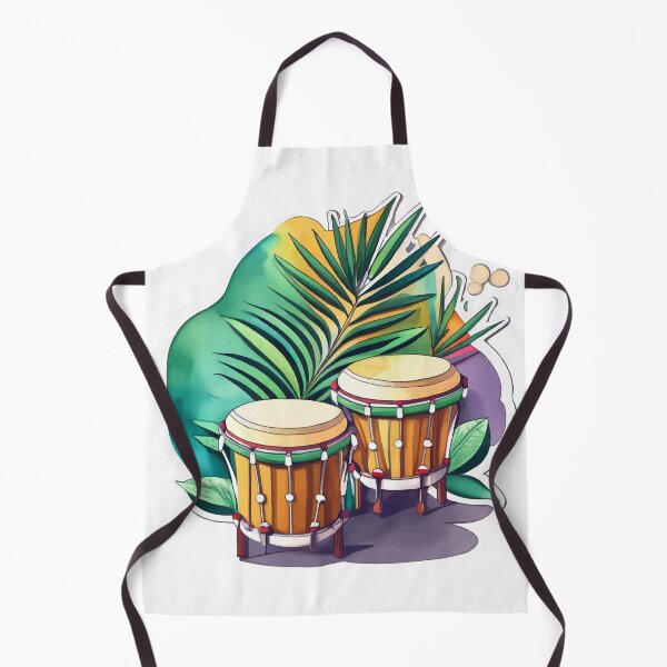 Item preview, Tropical Bongos Watercolor designed and sold by NiftyWrx.