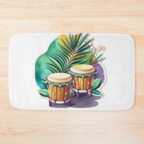 Item preview, Tropical Bongos Watercolor designed and sold by NiftyWrx.