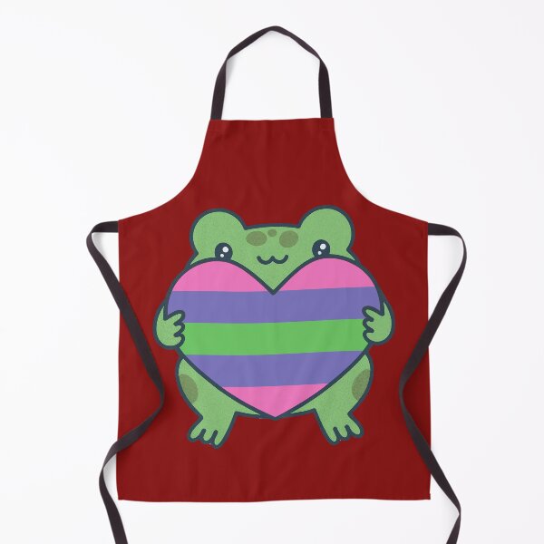 Item preview, Cute Frog holding a heart with Trigender Pride Flag Colors , Trigender Pride Design designed and sold by Travelslightly.