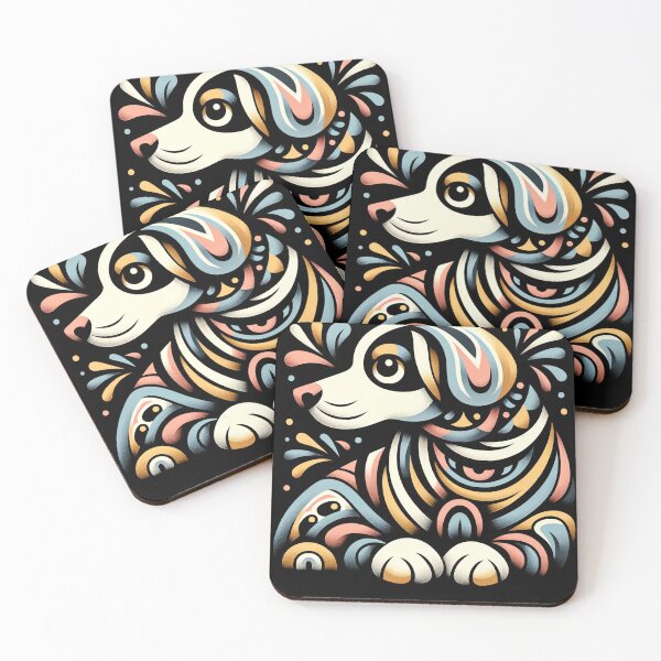 Item preview, folk art dog. designed and sold by panshop20.