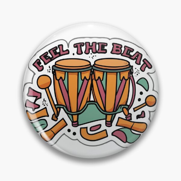 Item preview, Feel the Beat - Hand-Drawn Conga Drums Silhouette designed and sold by NiftyWrx.