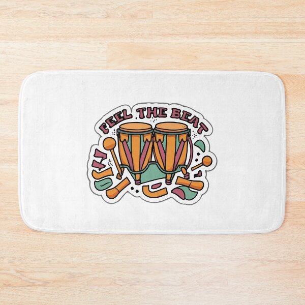 Item preview, Feel the Beat - Hand-Drawn Conga Drums Silhouette designed and sold by NiftyWrx.