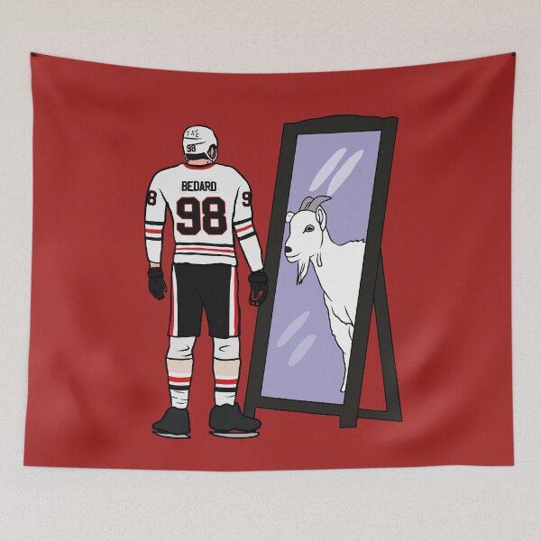 Item preview, Connor Bedard Mirror GOAT designed and sold by RatTrapTees.