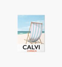 Calvi Corsica Travel poster Art Board
