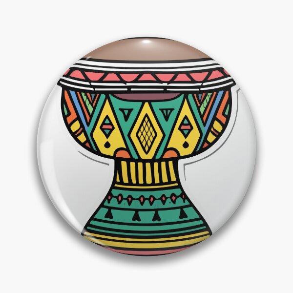 Item preview, Intricate African Djembe Drum Illustration designed and sold by NiftyWrx.