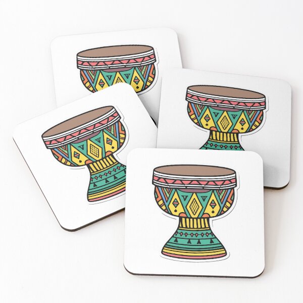 Item preview, Intricate African Djembe Drum Illustration designed and sold by NiftyWrx.