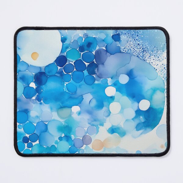 Artikelvorschau,  Aquarellblaue Tupfen entworfen und verkauft von Tamas Das.