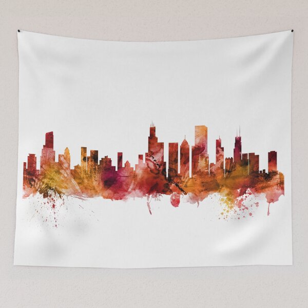 Item preview, Chicago Illinois Skyline designed and sold by ArtPrints.