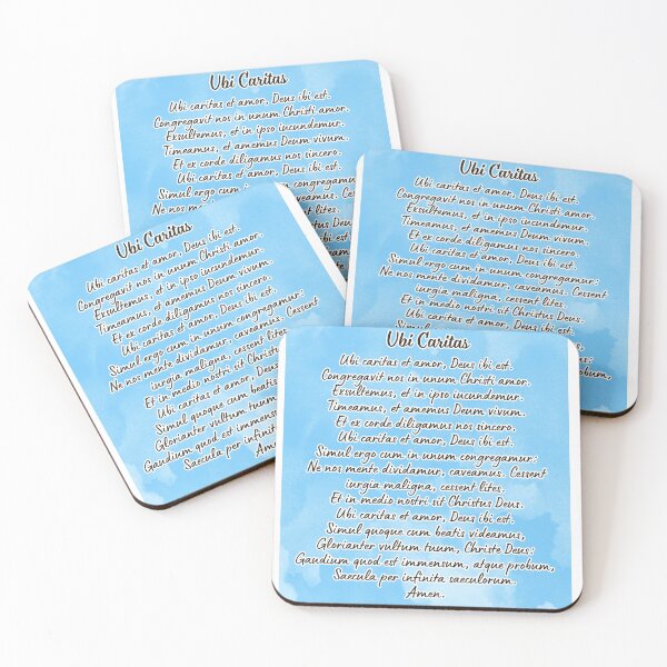 Item preview, Ubi Caritas Prayer artwork / Sticker designed and sold by Designsleashed.