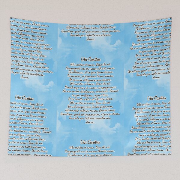Item preview, Ubi Caritas Prayer artwork / Sticker designed and sold by Designsleashed.