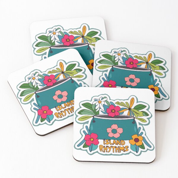Item preview, Island Rhythms Steelpan and Caribbean Flowers Design designed and sold by NiftyWrx.