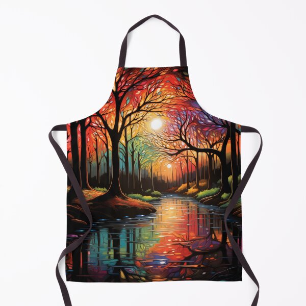 Item preview, Magical Winter Forest Sunset designed and sold by unimuse.