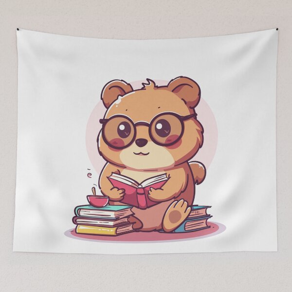 Item preview, Kawaii Quokka leyendo un libro designed and sold by MilkyBerryShop.