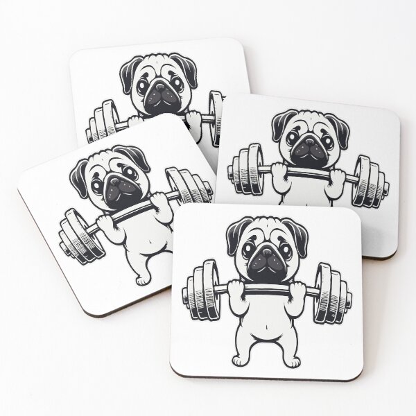 Item preview, Pug Weightlifting Funny designed and sold by Raafat.art.