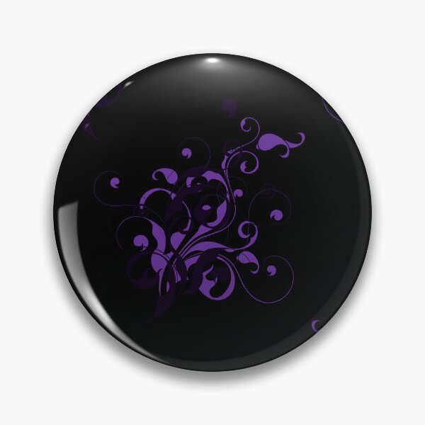 Item preview, Purple floral filigree  designed and sold by pewpewprinters.