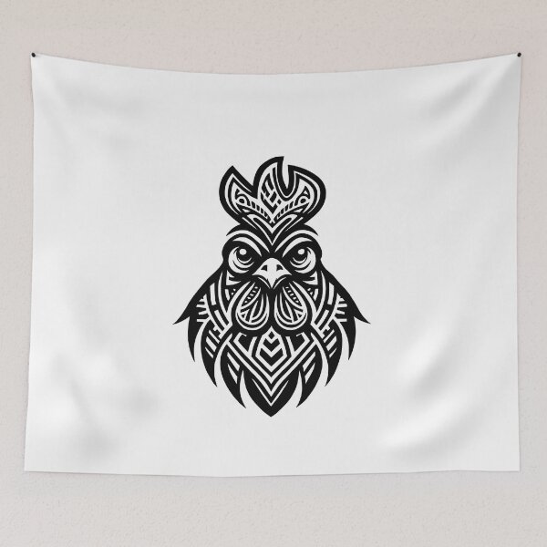 Item preview, Tribal Chicken tattoo style design designed and sold by EricSticks.
