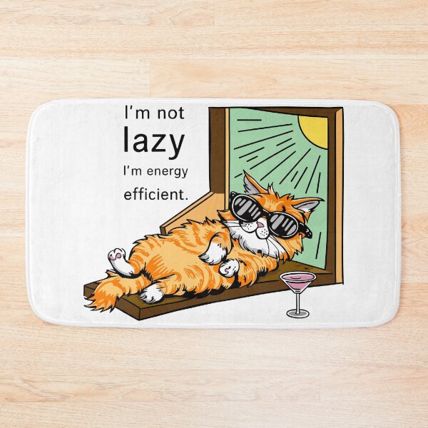 Item preview, Chill Vibes Feline, Sunbeam Lounging Tabby, I'm not lazy; I'm energy efficient, Lazy Cat on a Sunny Day, Expression is complete relaxation designed and sold by FEBRICAST.
