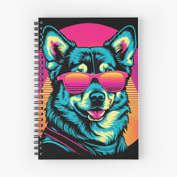 Item preview, When your little dog wears glasses, each play session turns into a showcase of stylish skills, with jumps, runs, and lenses capturing the contagious energy designed and sold by Pulsant  Paintings.