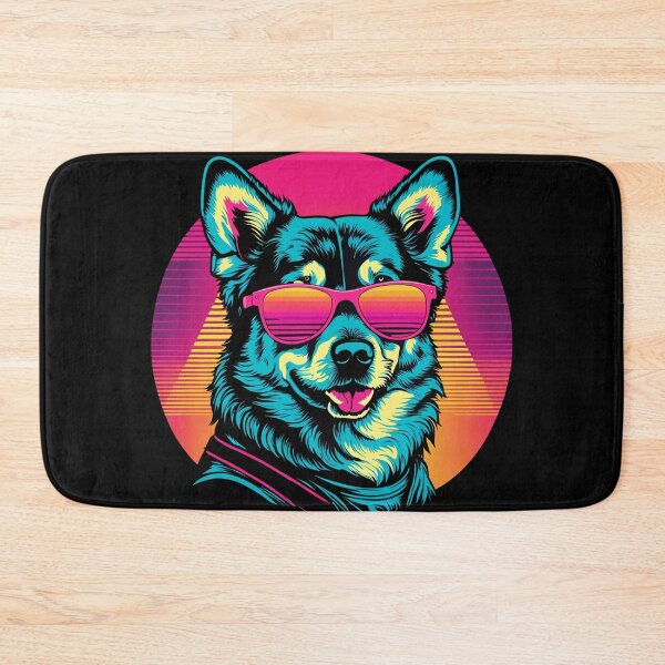 Item preview, When your little dog wears glasses, each play session turns into a showcase of stylish skills, with jumps, runs, and lenses capturing the contagious energy designed and sold by Pulsant  Paintings.