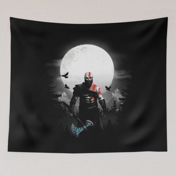Item preview, God of War Mountain with Kratos  designed and sold by AmberHutchins.