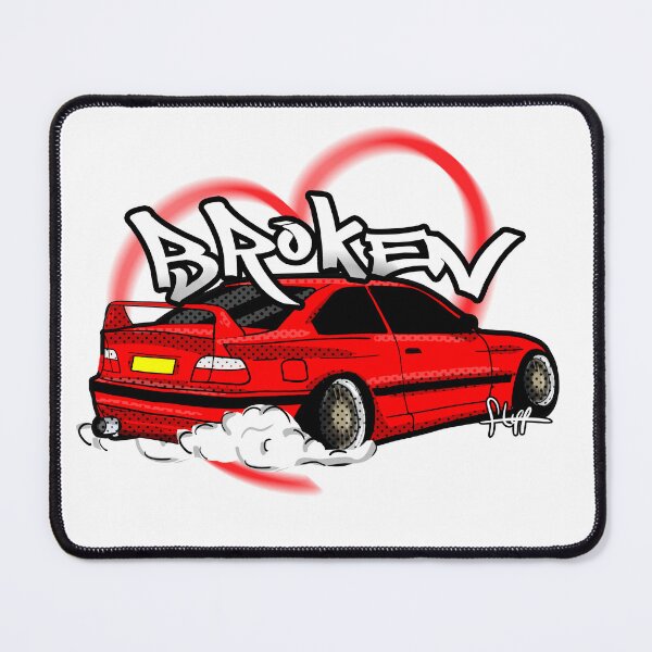 Item preview, Broken Red Street Car designed and sold by MonkiFlipp.