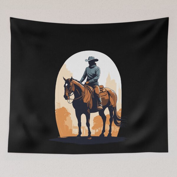 Item preview, Western Aesthetic Horse Rider Streetwear designed and sold by LuminOrb.