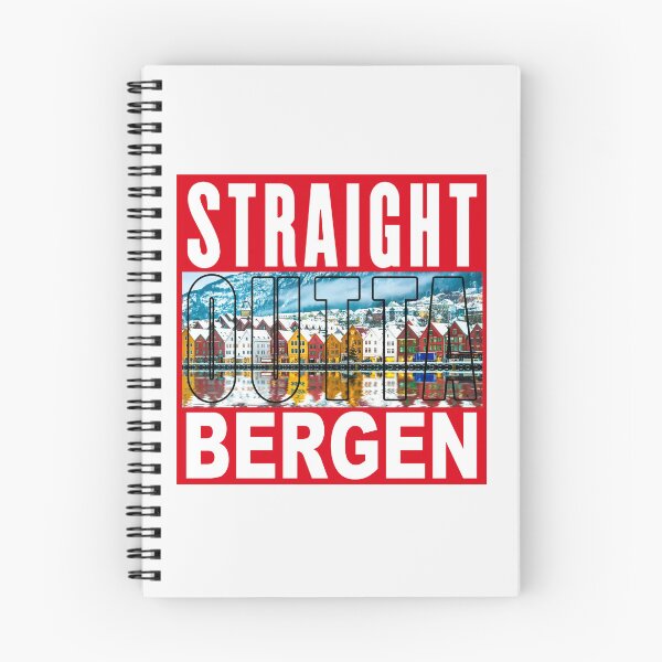 Item preview, Straight Outta Bergen; Norway; designed and sold by StickerApe.