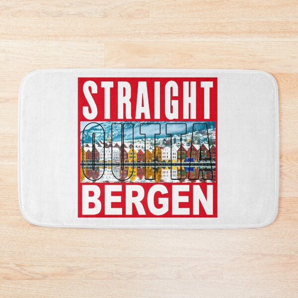 Item preview, Straight Outta Bergen; Norway; designed and sold by StickerApe.