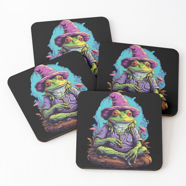 Item preview, Frog Psychedelic Art Forest Mushrooms Music Festival designed and sold by LuminOrb.