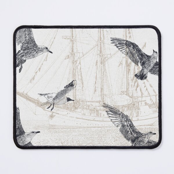 Item preview, Gulls over Tall Ship designed and sold by AardvarkAnarchy.