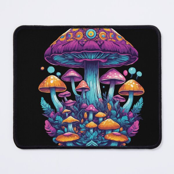 Item preview, Vibrant colors music festival forest mushrooms designed and sold by LuminOrb.