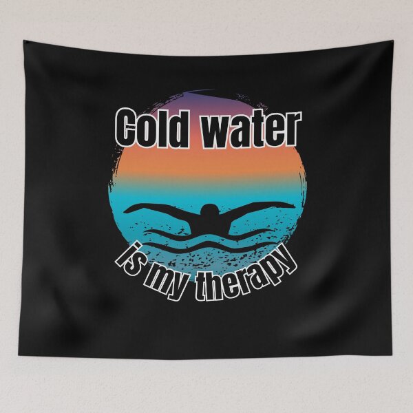 Item preview, Cold Water Is My Therapy Funny Gifts for Pepole Who Like Ice Bathing designed and sold by byMartha.