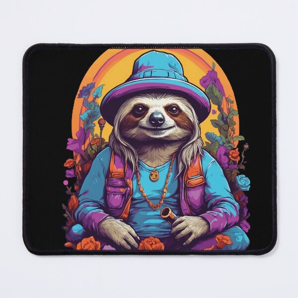 Item preview, Magical Sloth Vibrant Colors Psychedelic designed and sold by LuminOrb.