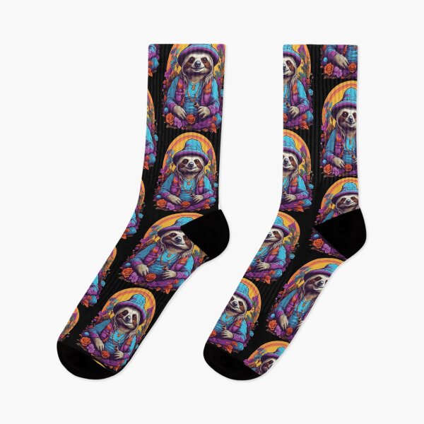 Item preview, Magical Sloth Vibrant Colors Psychedelic designed and sold by LuminOrb.