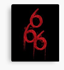 666 The Number of the Beast Canvas Print
