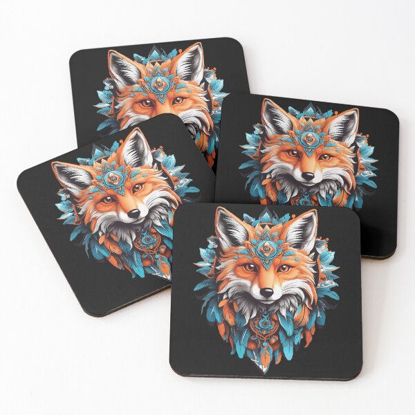 Item preview, Fox Spiritual Mandala Dream Catcher Design designed and sold by LuminOrb.