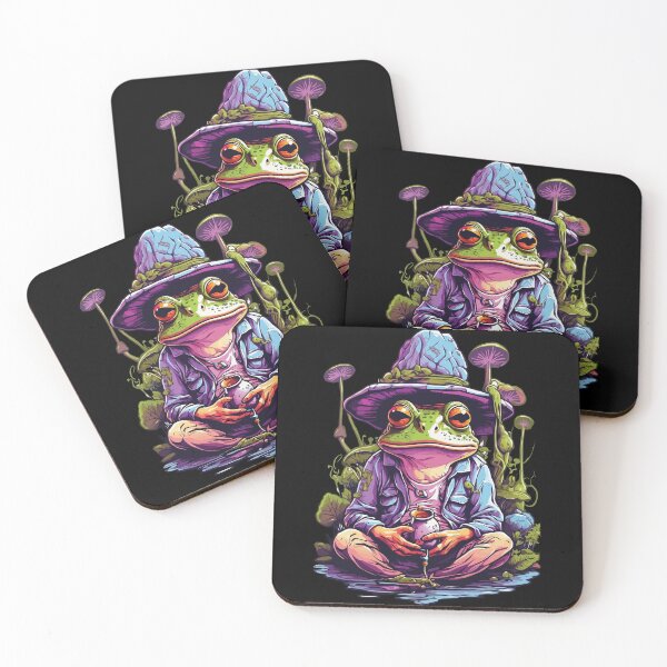 Item preview, Frog Psychedelic Art Forest Mushrooms Music Festival designed and sold by LuminOrb.