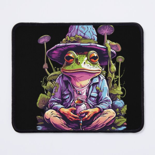 Item preview, Frog Psychedelic Art Forest Mushrooms Music Festival designed and sold by LuminOrb.