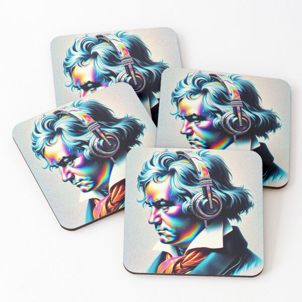 Item preview, Beethoven with Headphones designed and sold by zzz888.