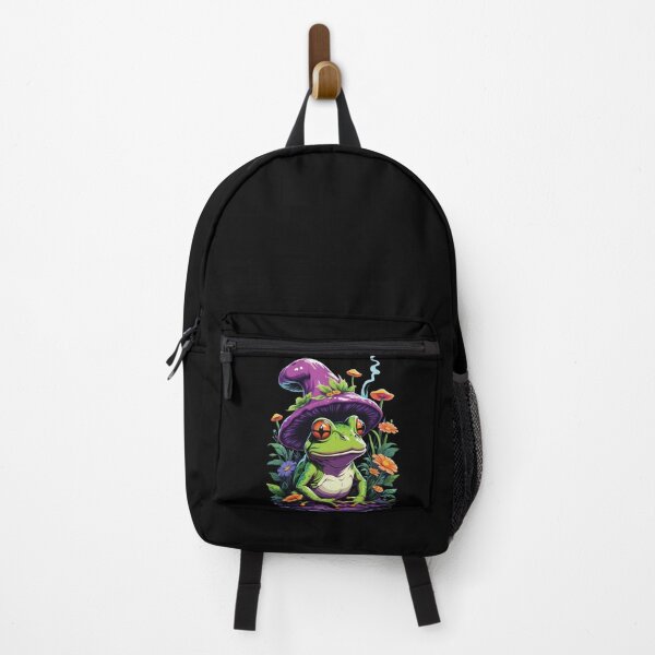 Item preview, Magician Frog Psychedelic Art Forest Mushrooms designed and sold by LuminOrb.