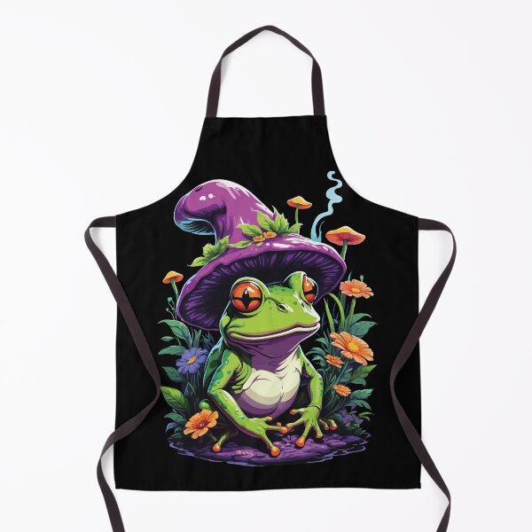Item preview, Magician Frog Psychedelic Art Forest Mushrooms designed and sold by LuminOrb.