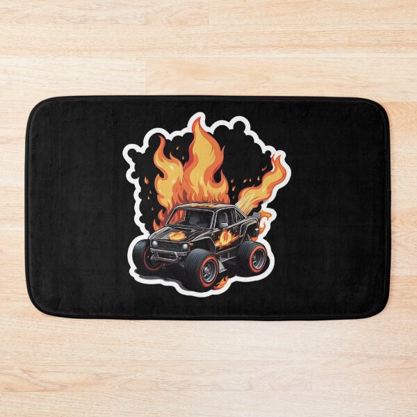 Item preview, Sports car on fire designed and sold by MPDesign84.