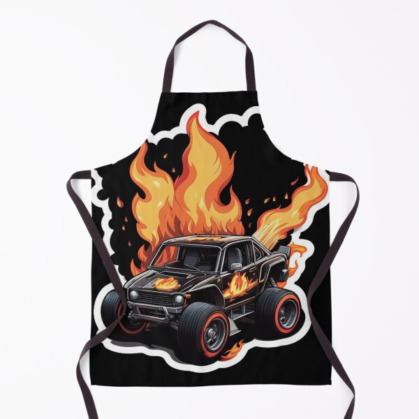 Item preview, Sports car on fire designed and sold by MPDesign84.