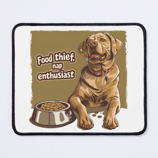 Item preview, Guilty Labrador: Sitting Beside an Empty Bowl designed and sold by StoReprint1.