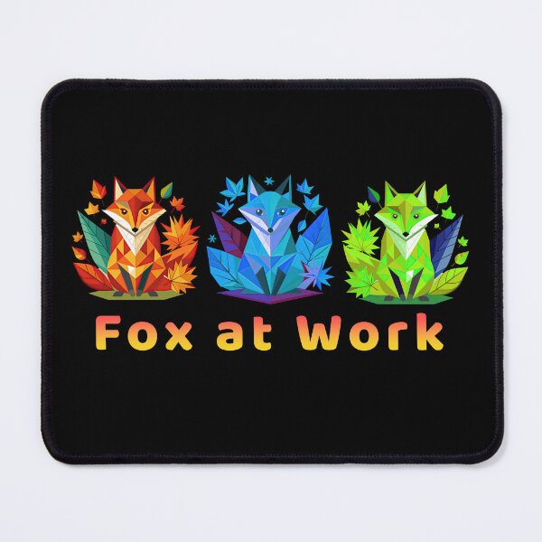 Item preview, The eye-catching vector fox design and "Fox At Work" slogan let you show off the fun and humorous side of your work life. designed and sold by fotoryum.